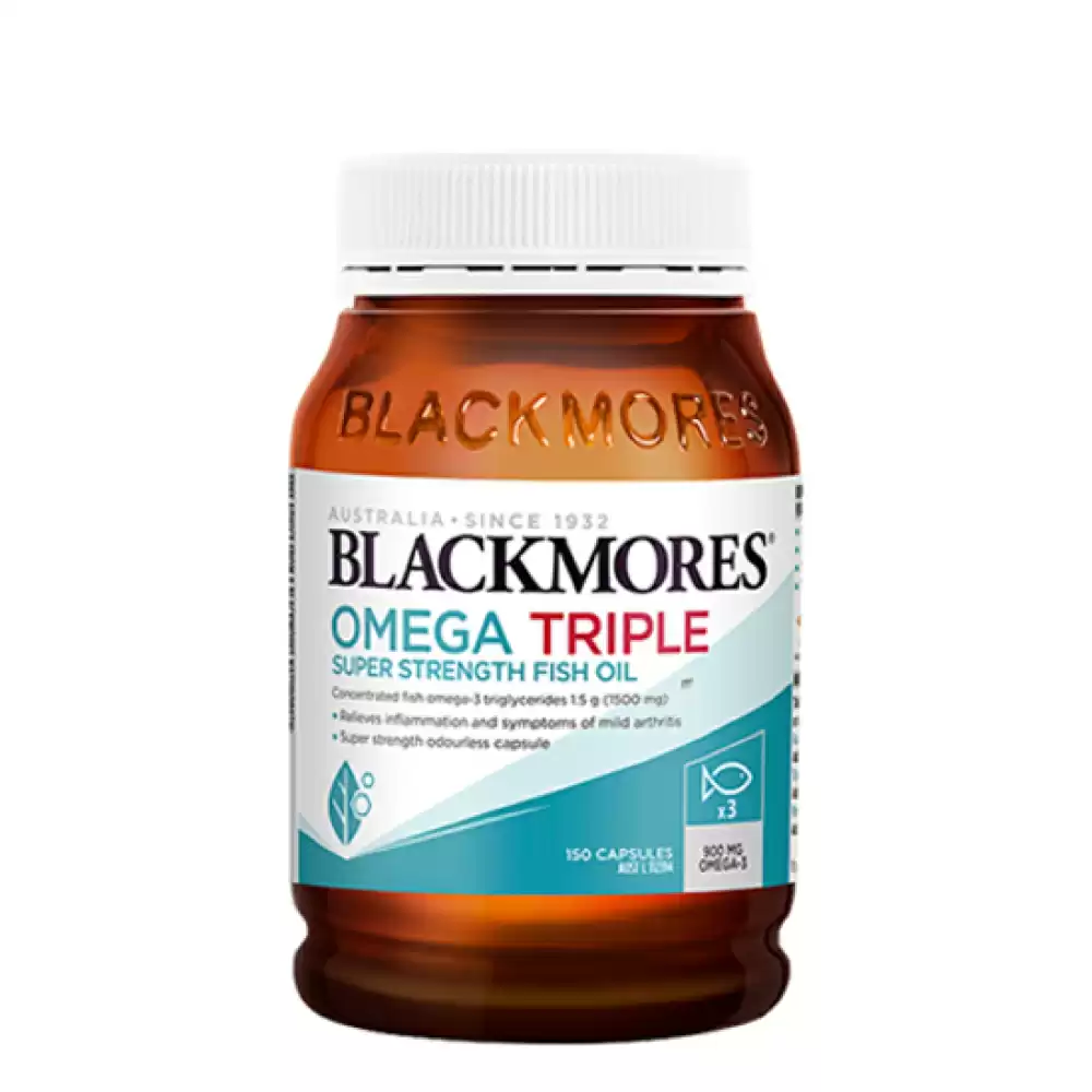 Blackmores 3倍浓缩高含量鱼油胶囊  150粒