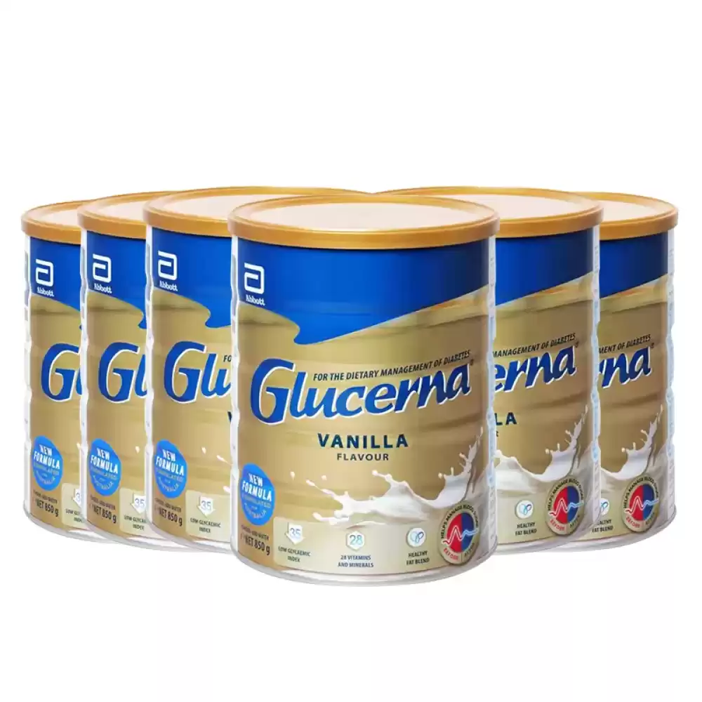 GLUCERNA 雅培 糖尿病人专用奶粉 整箱6罐 (850g/罐)