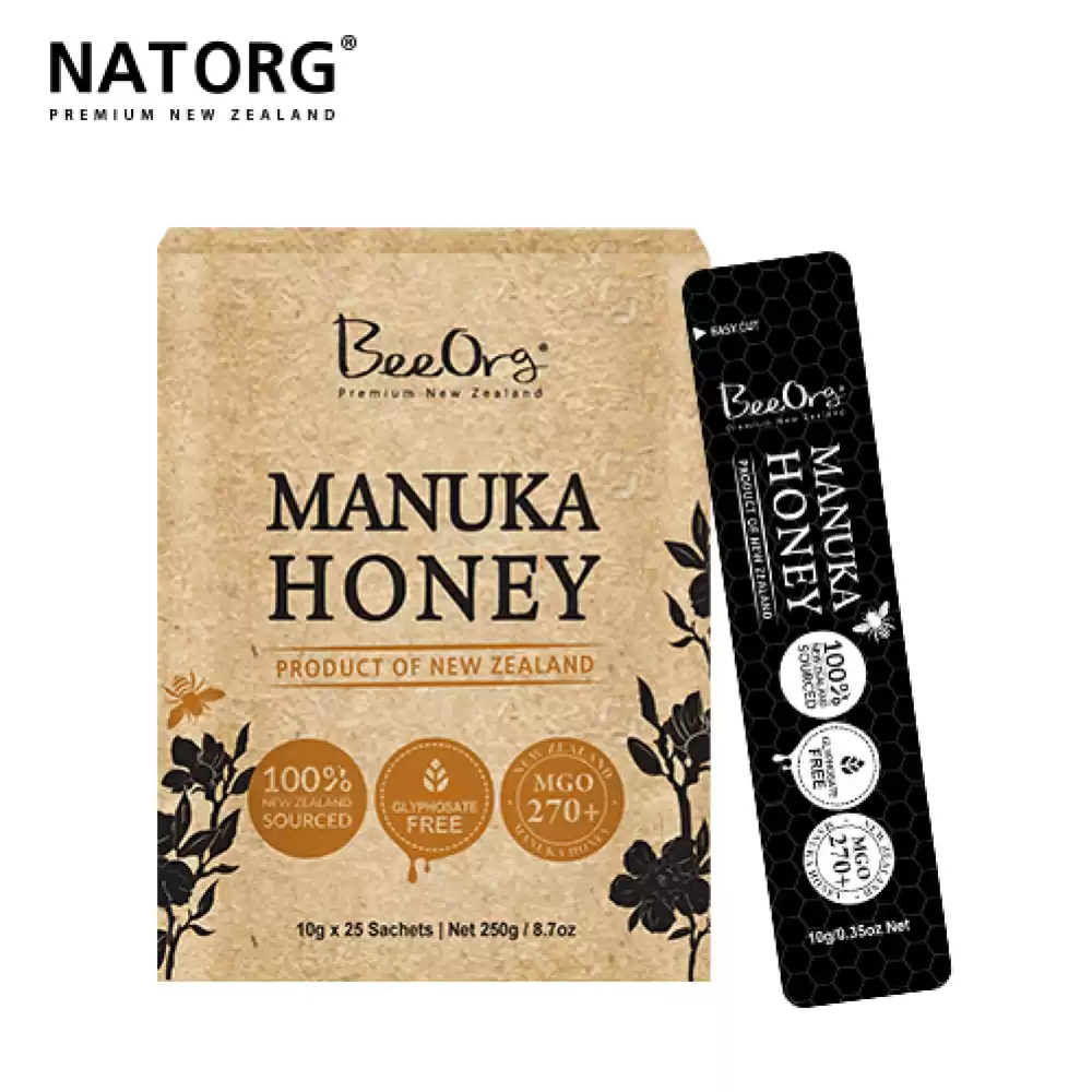 BEEORG MGO 270+ 麦卢卡蜂蜜 便携装 10g*25条 250克