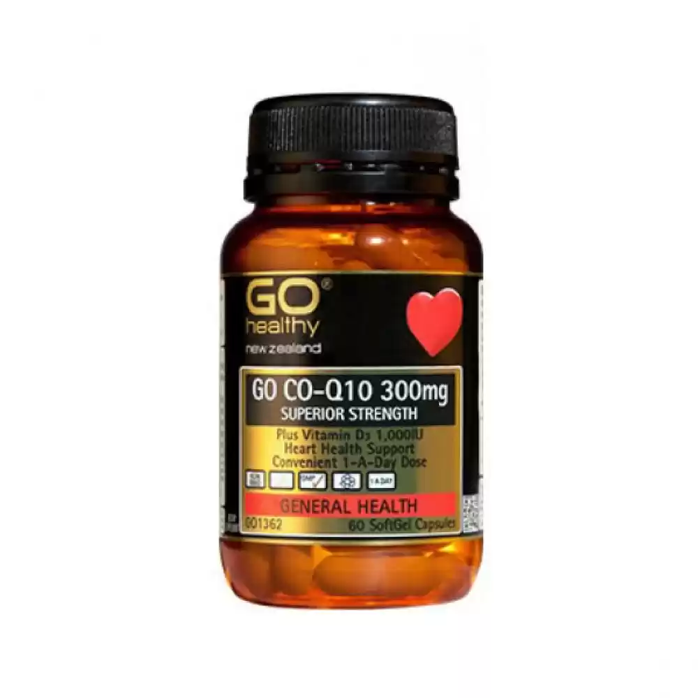 GO Healthy 高之源 300mg 辅酶Q10+维生素D3胶囊 60粒