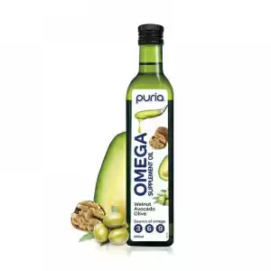 【买5送1】Puria OMEGA Supplement Oil 培尔天然三合一混合油核桃牛油果橄榄油 250ml*6瓶